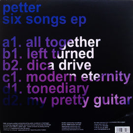 Petter (5) : Six Songs EP (2x12", EP)