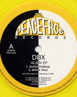 DBX : Alien EP (12", Ltd, RP, Yel)