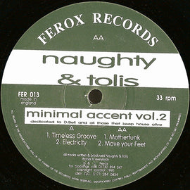 Naughty & Tolis : Minimal Accent Vol. 2 (12")